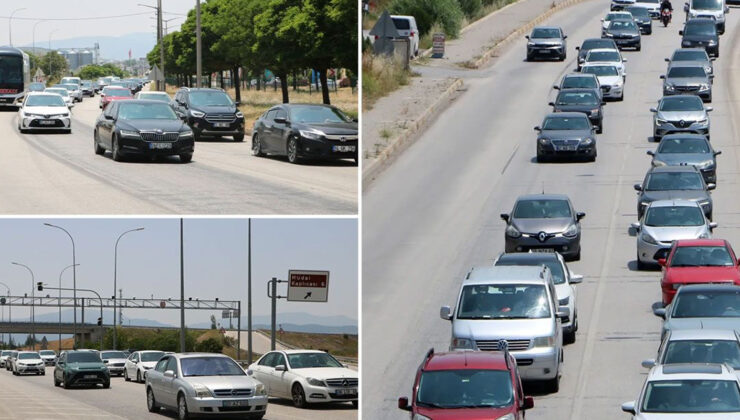 Bayram Dönüşünde Antalya Yolunda Trafik Yoğunluğu
