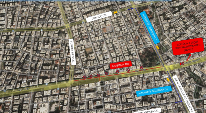 Antalya’da 100. Yıl Bulvarı’nda asfalt çalışması: Bir bölüm geçici olarak trafiğe kapanacak